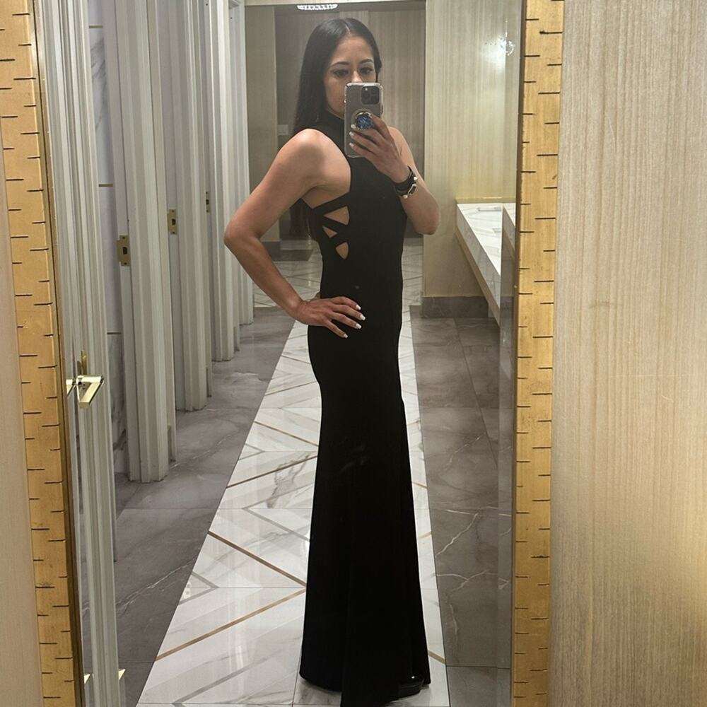 Lulu’s keep on dancing black long maxi evening dress size XS
